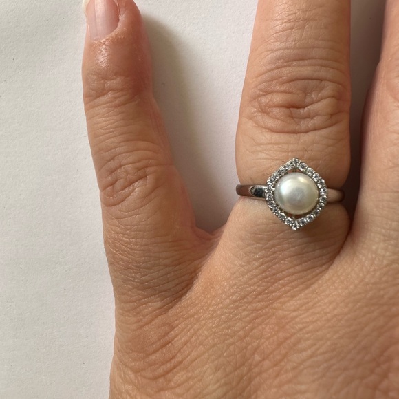 925 silver pearl ring trending - Picture 4 of 4